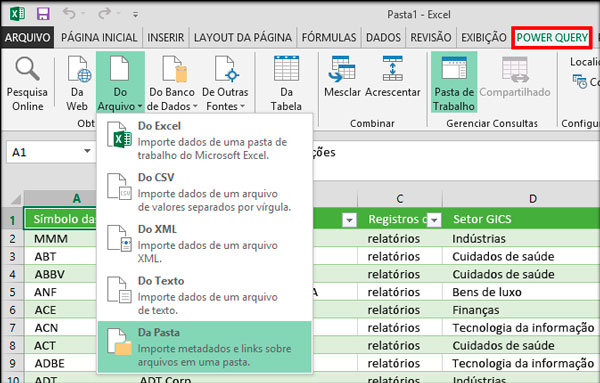 power query excel 2013