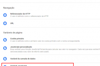 Nova Variável JavaScript
