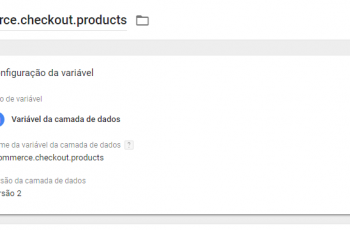 Variável: ecommerce.checkout.products